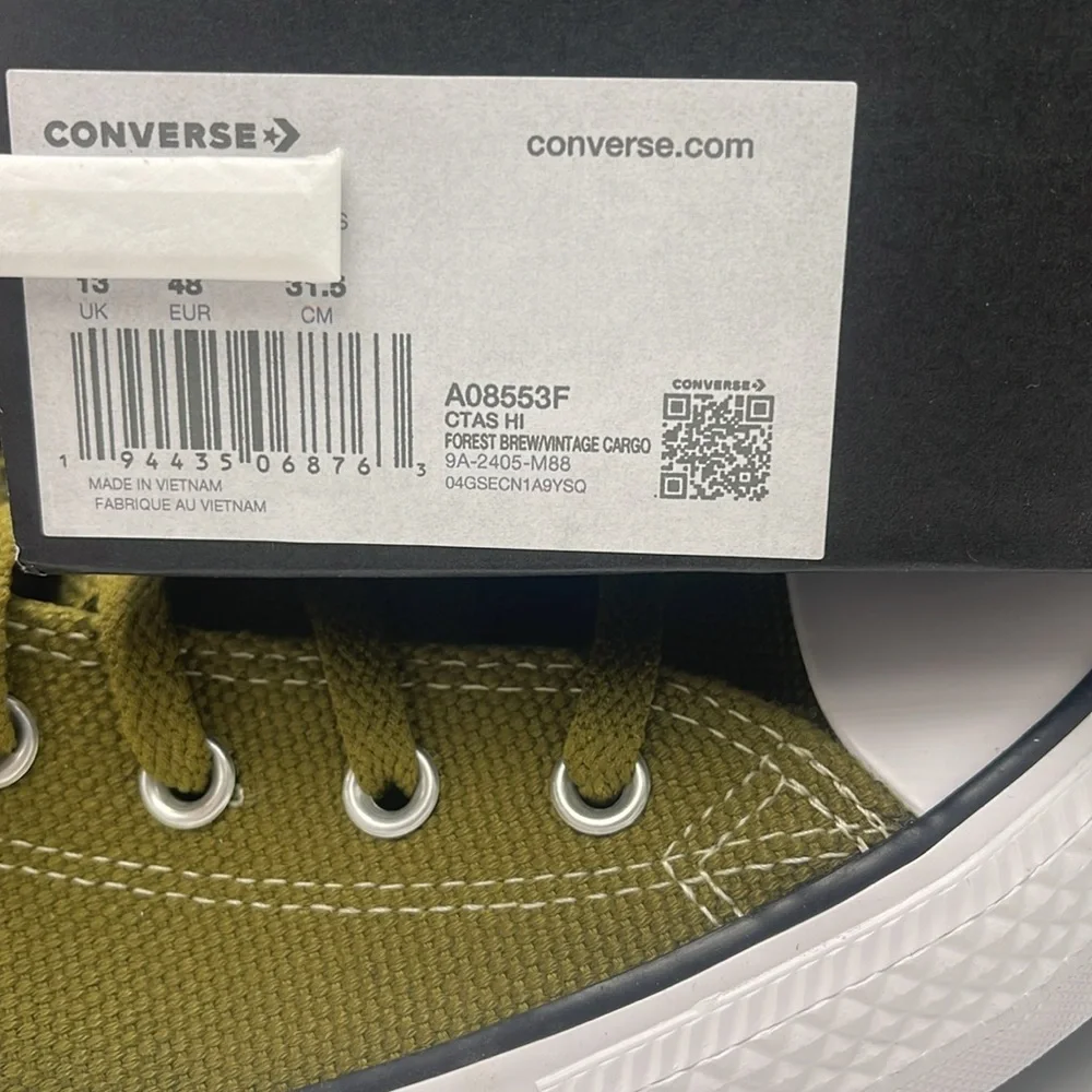 Converse Men’s Cls High-Tops A08553F CTAS HI FOREST BREVINTAGE CARGO 5 Sneakers
